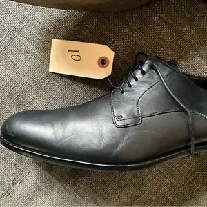 BOSS Hugo Boss mens Bronson black leather plain toe business dress oxfords 10 m_653a9a101741be5eee1ff67a.jpg main image 4